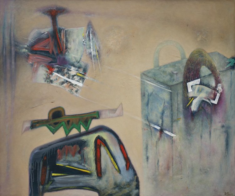 Inventario de lo abandonado &bull; Mixta sobre tela &bull; 97 x 116 &bull; 2012