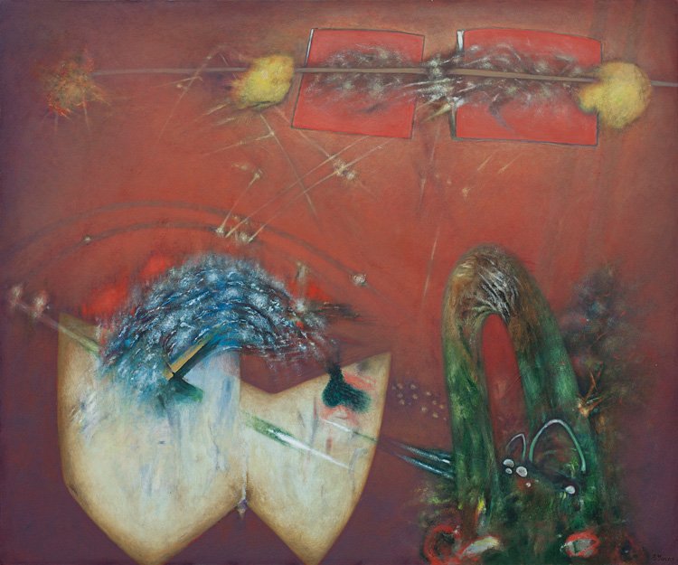 Un sinf&iacute;n de cosas &bull; Mixta sobre tela &bull; 97 x 116 - 2014
